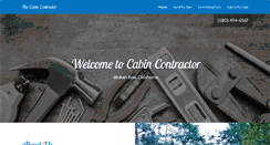 Desktop Screenshot of cabincontractor.com