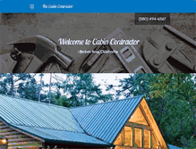 Tablet Screenshot of cabincontractor.com